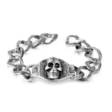 S7 Vintage Rock Men's Bracelet Skull Ghost Titanium Steel Bracelet