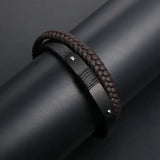 Yuansufeng Titanium Steel Multilayer Woven Bracelet Metal Clasp CE548