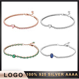 S925 Sterling Silver Modern Diamond Bracelet for Girls