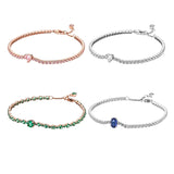 S925 Sterling Silver Modern Diamond Bracelet for Girls Birthday
