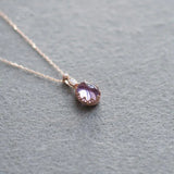 S925 Amethyst Pendant Women's Necklace Crystal Pendant