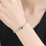 S925 100 Language 520 I Love You Female Projection Bracelet