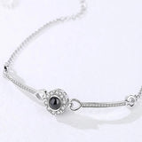 S925 100 Language 520 I Love You Female Projection Bracelet