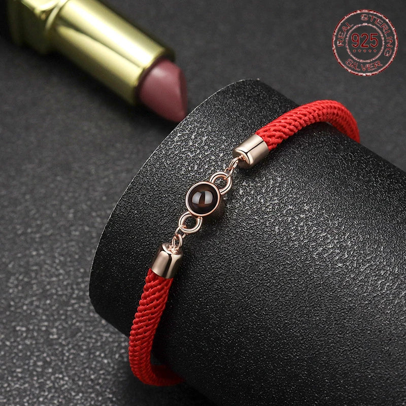 Romantic S925 Photo Projection Bracelet for Women