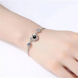 S925 Projection BraceletLove Heart Jewelry for Women