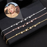 S925 Zircon Bracelet for Girlfriend Wife in Valentine Romantic Jewelry