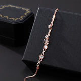 S925 Zircon Bracelet for Girlfriend Wife in Valentine Romantic Jewelry