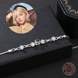 S925 Zircon Bracelet for Girlfriend Wife in Valentine Romantic Jewelry
