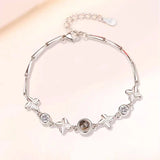 S925 Photo Projection Zircon Bracelet Valentine Gift Romantic Jewelry