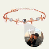 S925 Photo Projection Zircon Bracelet Valentine Gift Romantic Jewelry