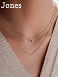 S925 Double Layer Female Collarbone Necklace Elegant Charm 18K Ladies Necklace