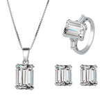S925 Silver Full Body Set with High Carbon Diamond Redian Cutting