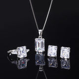 S925 Silver Full Body Set with High Carbon Diamond Redian Cutting