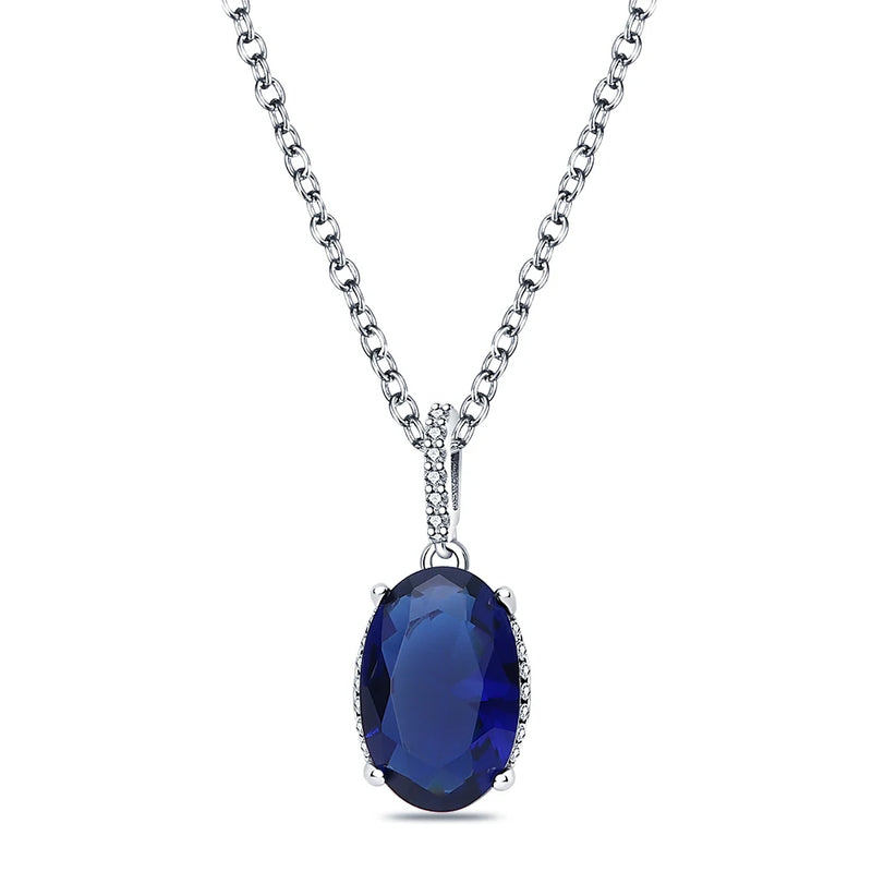 S925 Crystal Shell Pearl Pendant Necklace Women Silver Jewelry
