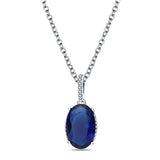 S925 Crystal Shell Pearl Pendant Necklace Women Silver Jewelry