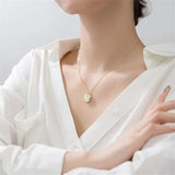 Round Mother Necklace Clavicular Chain Fine Jewelry Accessories