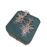 Needle Star Firework Earrings Flash Personality Bridal Wedding Jewelry