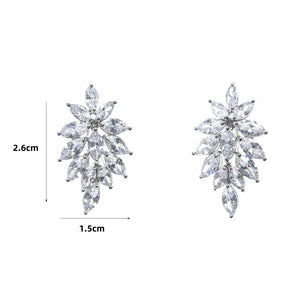S925 Cubic Zirconia Drop Earrings High Accessories