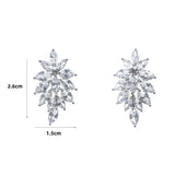S925 Cubic Zirconia Drop Earrings High Accessories