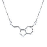 S925 Pure Silver Chains Necklaces Geometry Honeycomb Pendant