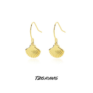 S925 Vintage Style Shell Earrings Personalized Woman Fine Jewelry