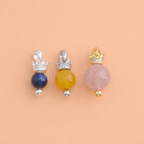 925 Silver Crystal Pearl Pendant Holder Thread