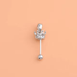 925 Silver Crystal Pearl Pendant Holder Thread