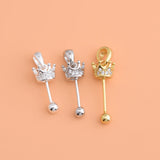 925 Silver Crystal Pearl Pendant Holder Thread