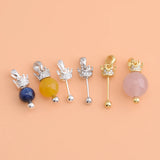 925 Silver Crystal Pearl Pendant Holder Thread