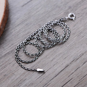 S925 Snake Chain Necklace Hollow Knit Women Bone Classic Male Chain