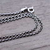 S925 Snake Chain Necklace Hollow Knit Women Bone Classic Male Chain