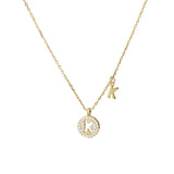 S925 Silver 26 Letter Necklace Clavicle Chain Autumn Winter Sweater Chain