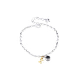 S925 Silver Alphabet Projection Bracelet Romantic Jewelry