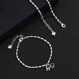 S925 Silver Alphabet Projection Bracelet Romantic Jewelry