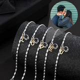 S925 Silver Alphabet Projection Bracelet Romantic Jewelry