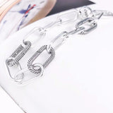 S925 Silver Chain Silver Plated Bracelet Classic Women Jewelry
