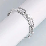 S925 Silver Chain Silver Plated Bracelet Classic Women Jewelry