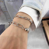 S925 Silver Chain Silver Plated Bracelet Classic Women Jewelry