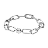 S925 Silver Chain Silver Plated Bracelet Classic Women Jewelry