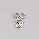 S925 Silver Heart Bead Charm Set for Women Bracelet DIY Jewelry