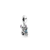 S925 Silver Beaded Angel Snowflake Charms for Women Mothers