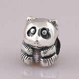 S925 Silver Panda Charm Bead for Bracelets & Bangles