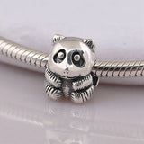 S925 Silver Panda Charm Bead for Bracelets & Bangles