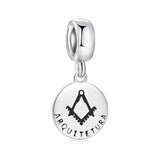 S925 Silver Beads Portuguese Series Pendant DIY Bracelet Accessories