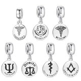 S925 Silver Beads Portuguese Series Pendant DIY Bracelet Accessories