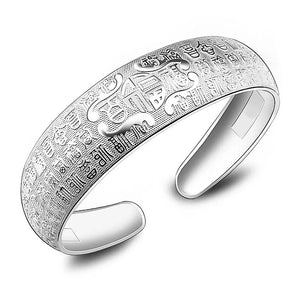 S925 Silver Luckiness Bracelet Bangle Women Girl Lady Wedding Gift