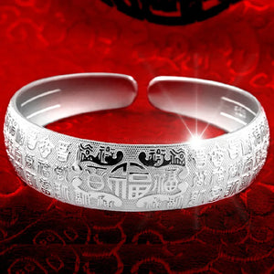 S925 Silver Luckiness Bracelet Bangle Women Girl Lady Wedding Gift
