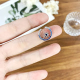S925 Silver Star Earrings CZ Asymmetry Earrings Women Jewelry Birthday Gift