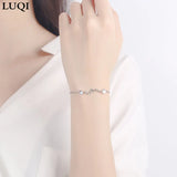 S925 Silver Big Dipper Zircon Moonstone Bracelet HB21