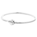 S925 Silver Heart Round Head Bracelet Openable Hand Jewelry